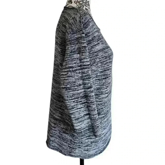 Aritzia Wilfred Blanchard Sweater Cashmere Silk Blend Black White Marl Women's S - Picture 4 of 10